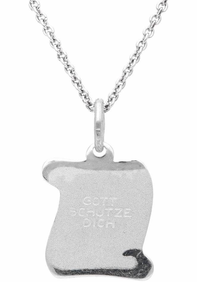 Firetti Kette mit Anhänger - Schmuck Geschenk Silber 925 Halsschmuck Halskette Ankerkette Engel