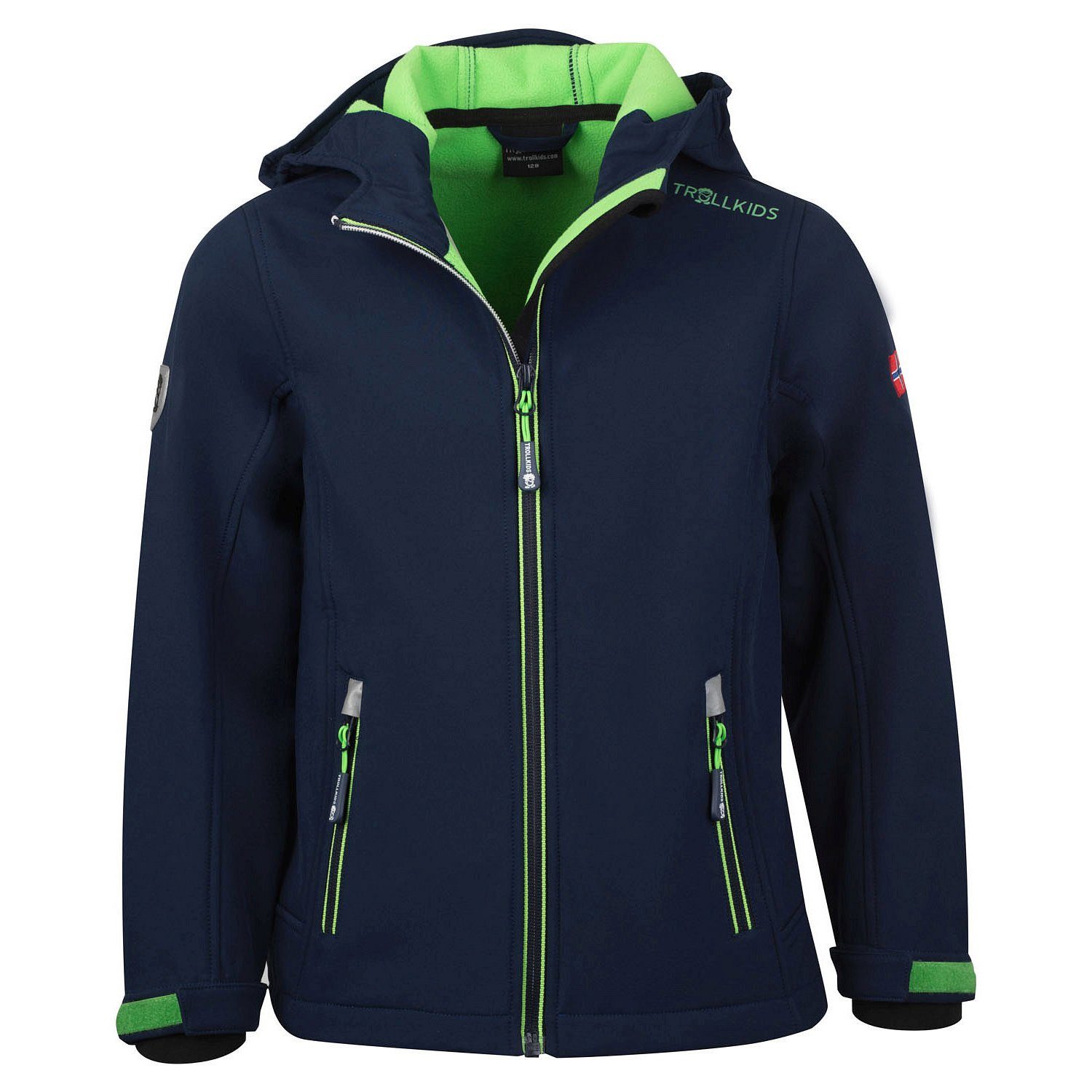 TROLLKIDS Trollfjord Softshell Jacket - Water-Resistant Kids' Outdoor Gear