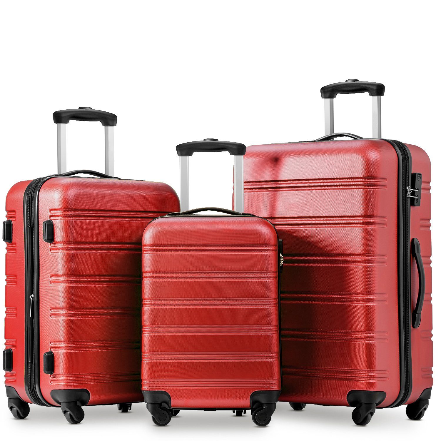 **Flieks** 3-Piece Hard Shell Trolley Set - Premium Luggage