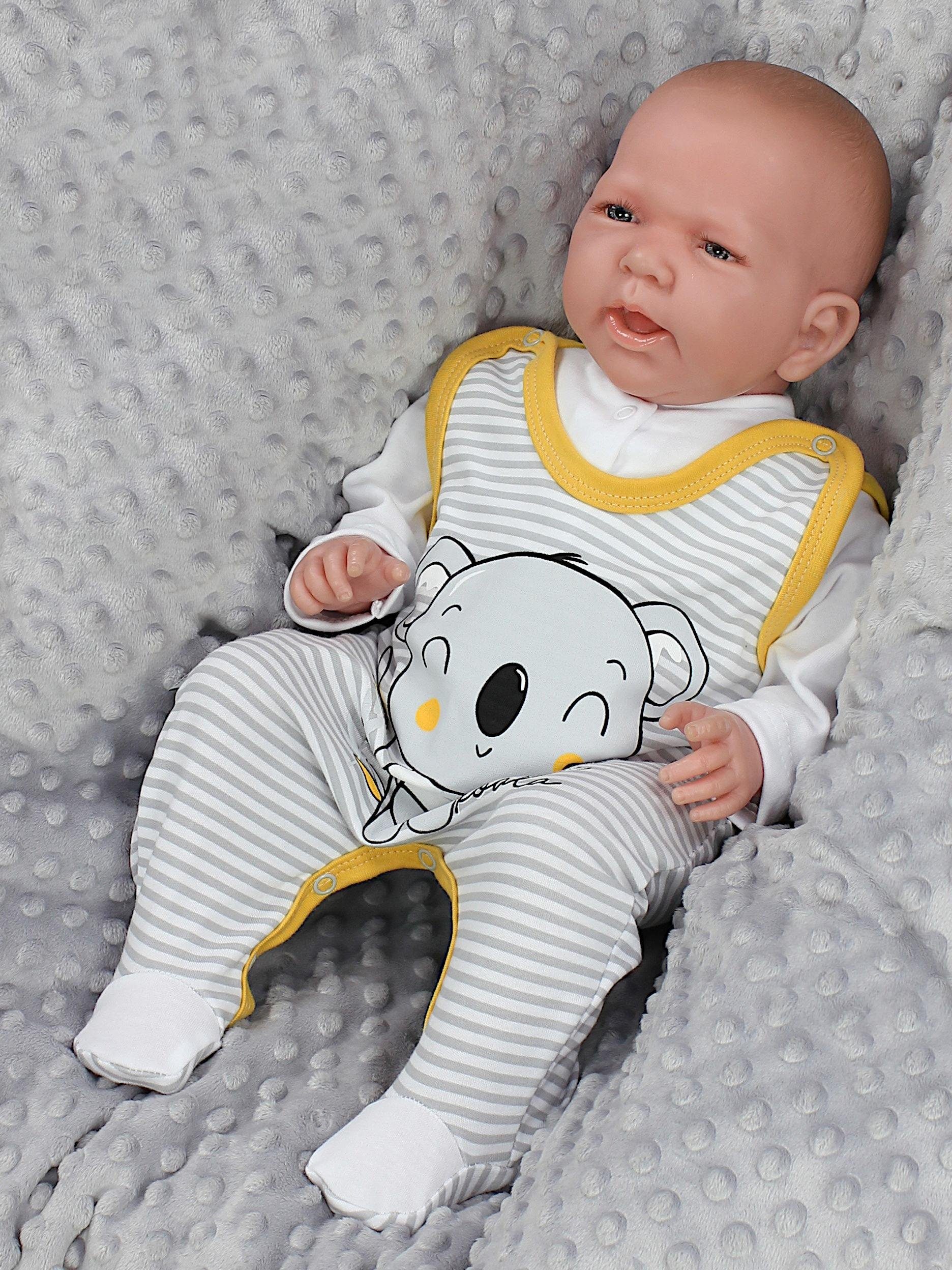 TupTam Baby Romper Set - Organic Cotton Animal Print & 'I Love Mum' - Girl & Boy