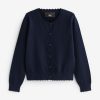 Next Cardigan | Bow-Edged Detail & Cotton Panel (1-Piece)