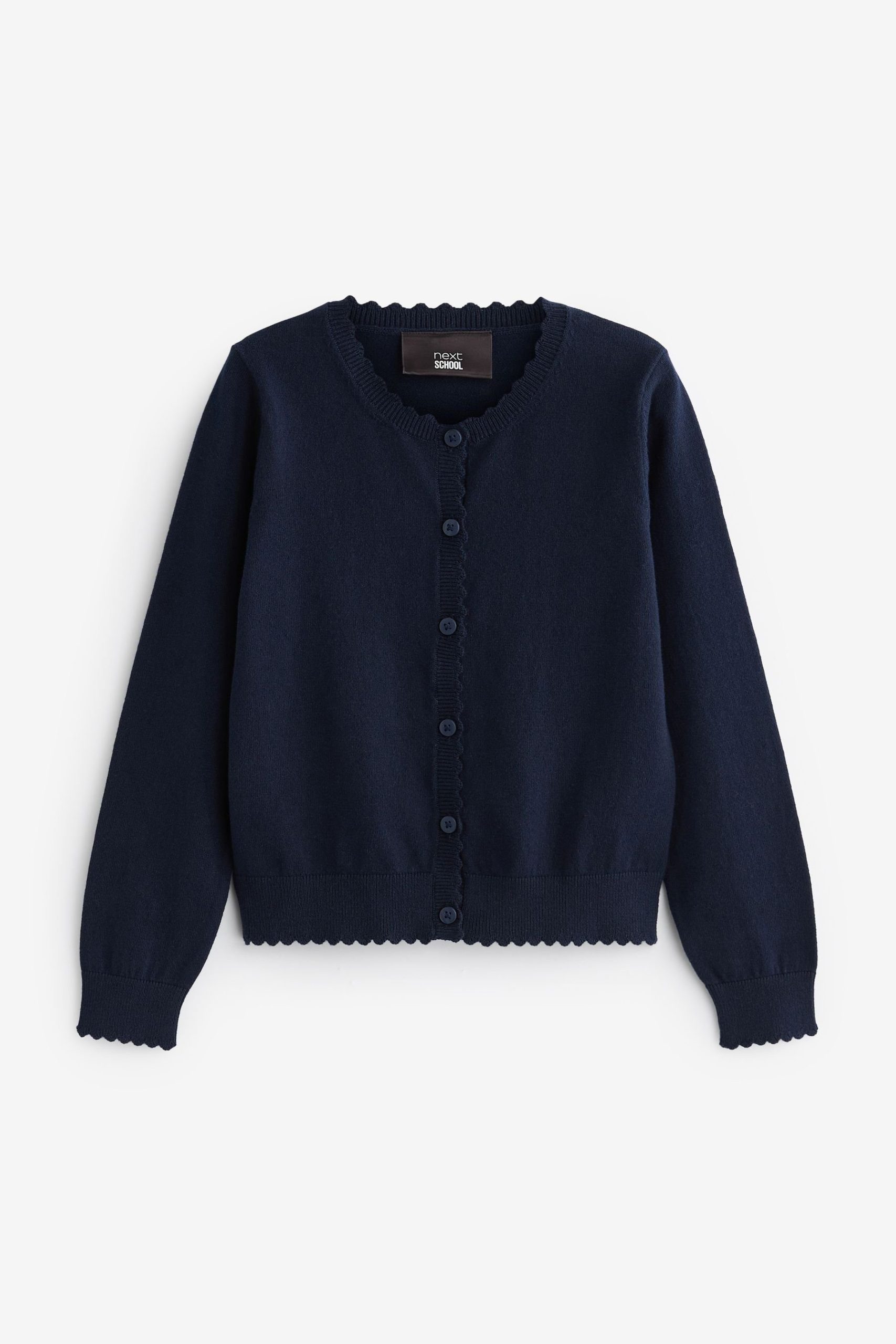 Next Cardigan | Bow-Edged Detail & Cotton Panel (1-Piece)