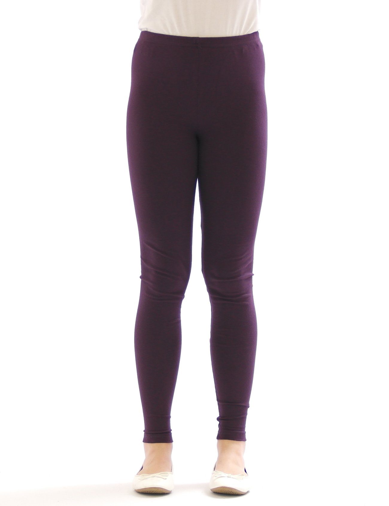 SYS Girl's Leggings: Opaque Cotton Blend - Wide Color Selection