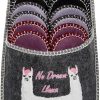 ONVAYA Llama ABS Guest Slippers - 6 Pack - Non-Slip Felt House Slippers
