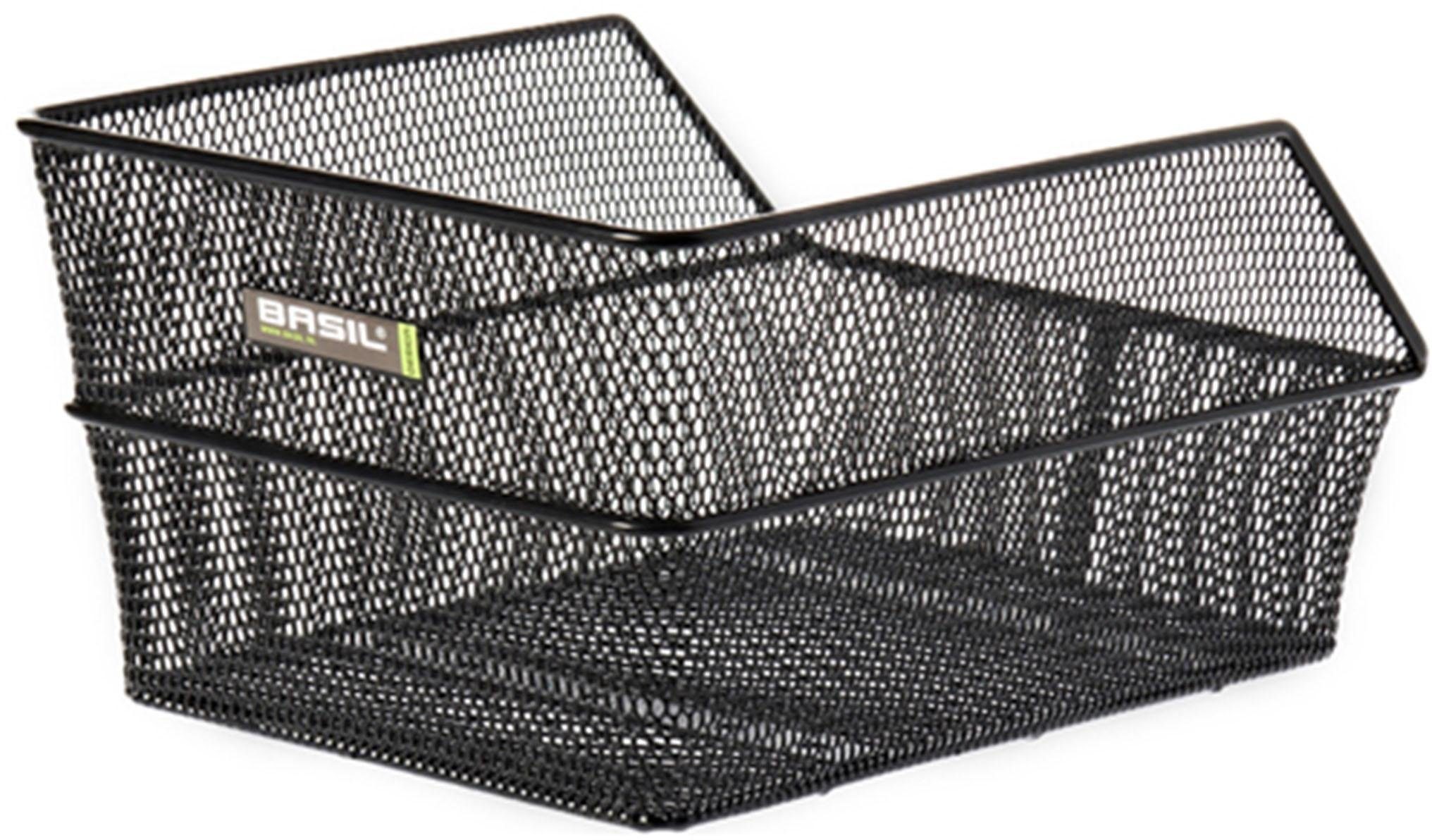 Basil Cento Rear Bike Basket - Fine Mesh School Bag - White