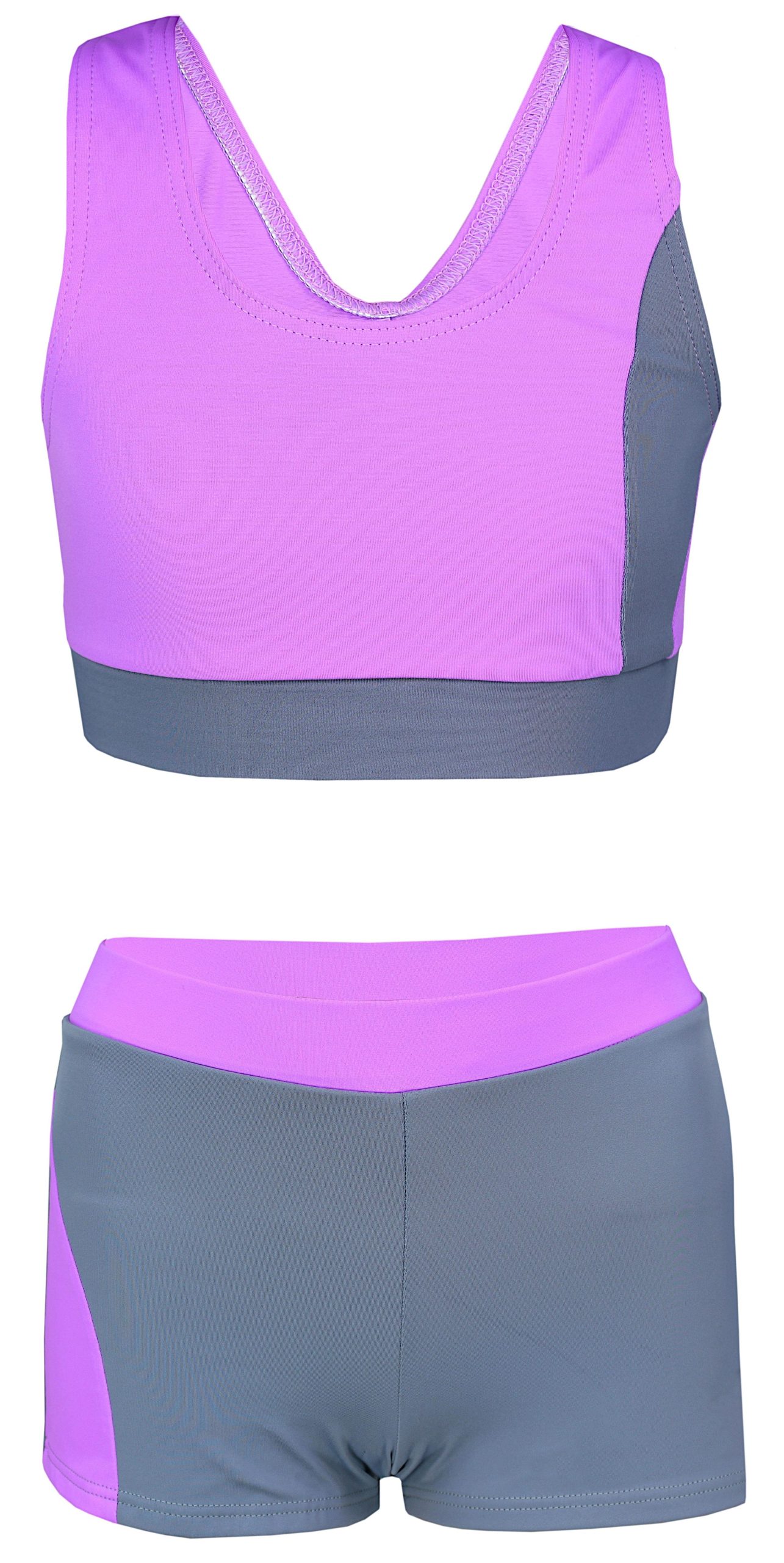 Aquarti Girls' Sports Bikini - Racerback Design & Performance