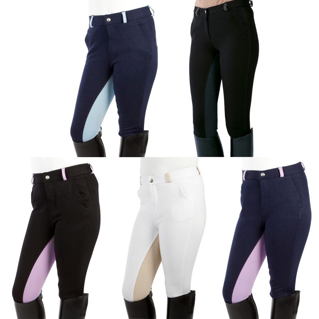 PFISS Elisa Children's Riding Breeches - Two-Tone Full Seat