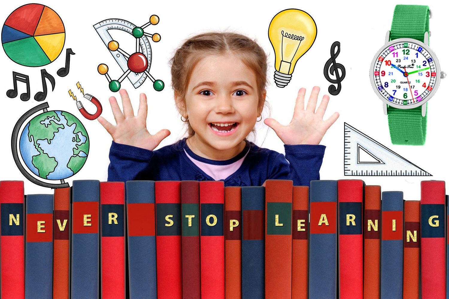 Pacific Time Kids Learning Watch - Mix & Match Design | Free Shipping & Deutschland Card Savings Pacific Time Kids Learning Watch - Mix & Match Design | Free Shipping & Deutschland Card Savings