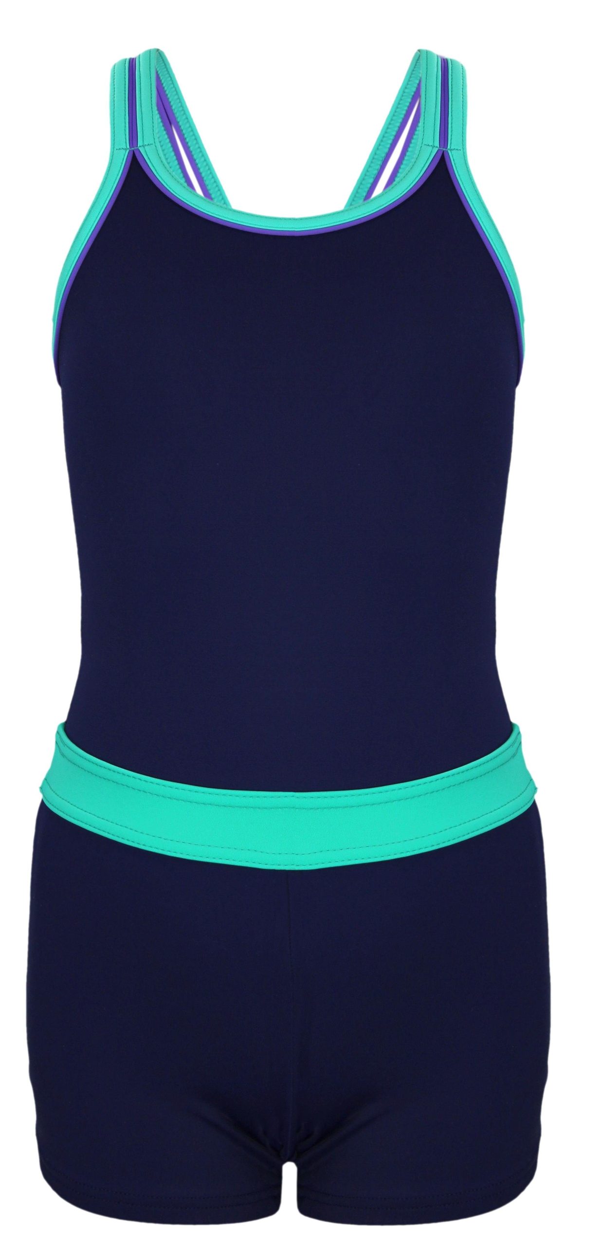 Aquarti Girls Swimsuit with Legs - Racerback Design