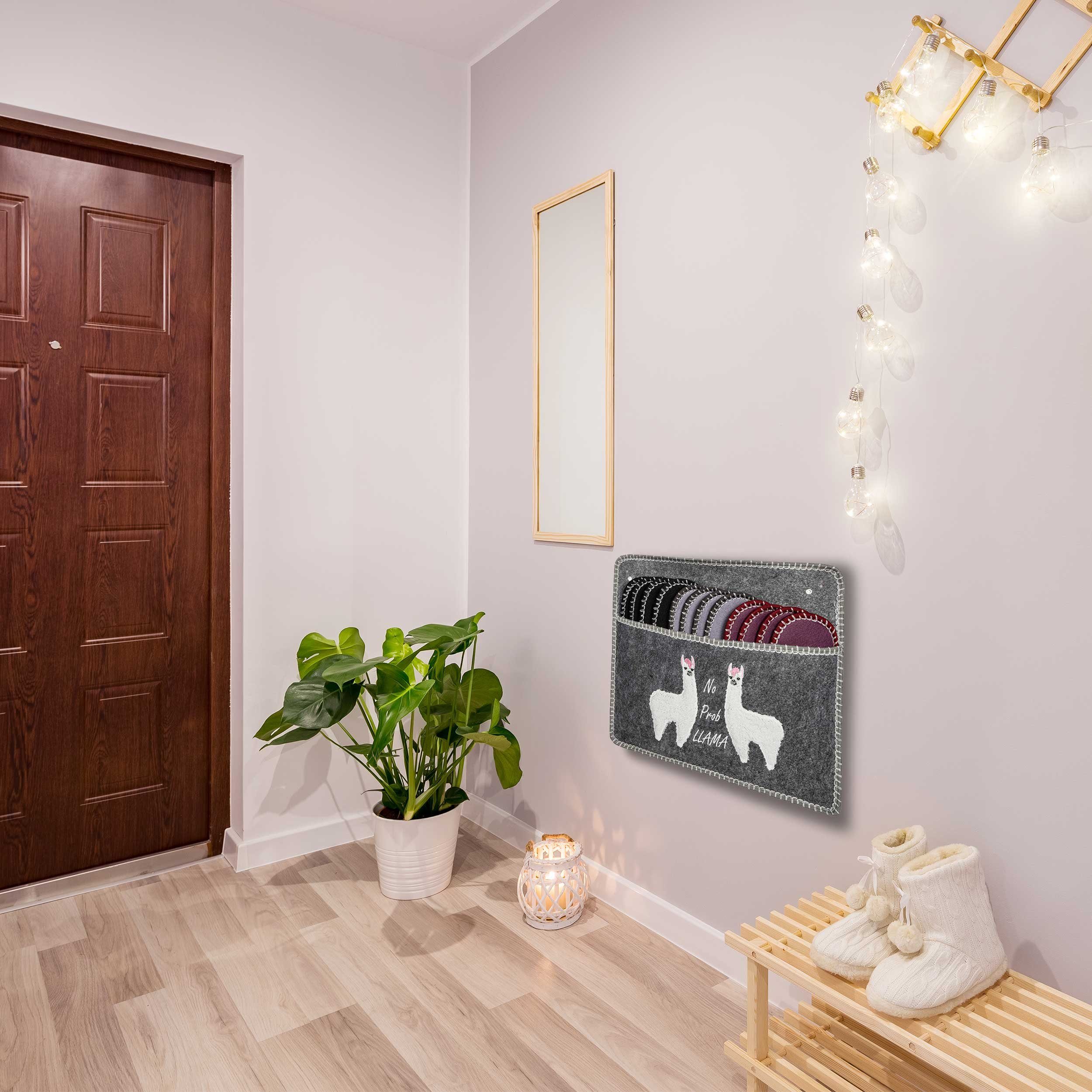 ONVAYA Llama ABS Guest Slippers - 6 Pack - Non-Slip Felt House Slippers ONVAYA Llama ABS Guest Slippers - 6 Pack - Non-Slip Felt House Slippers