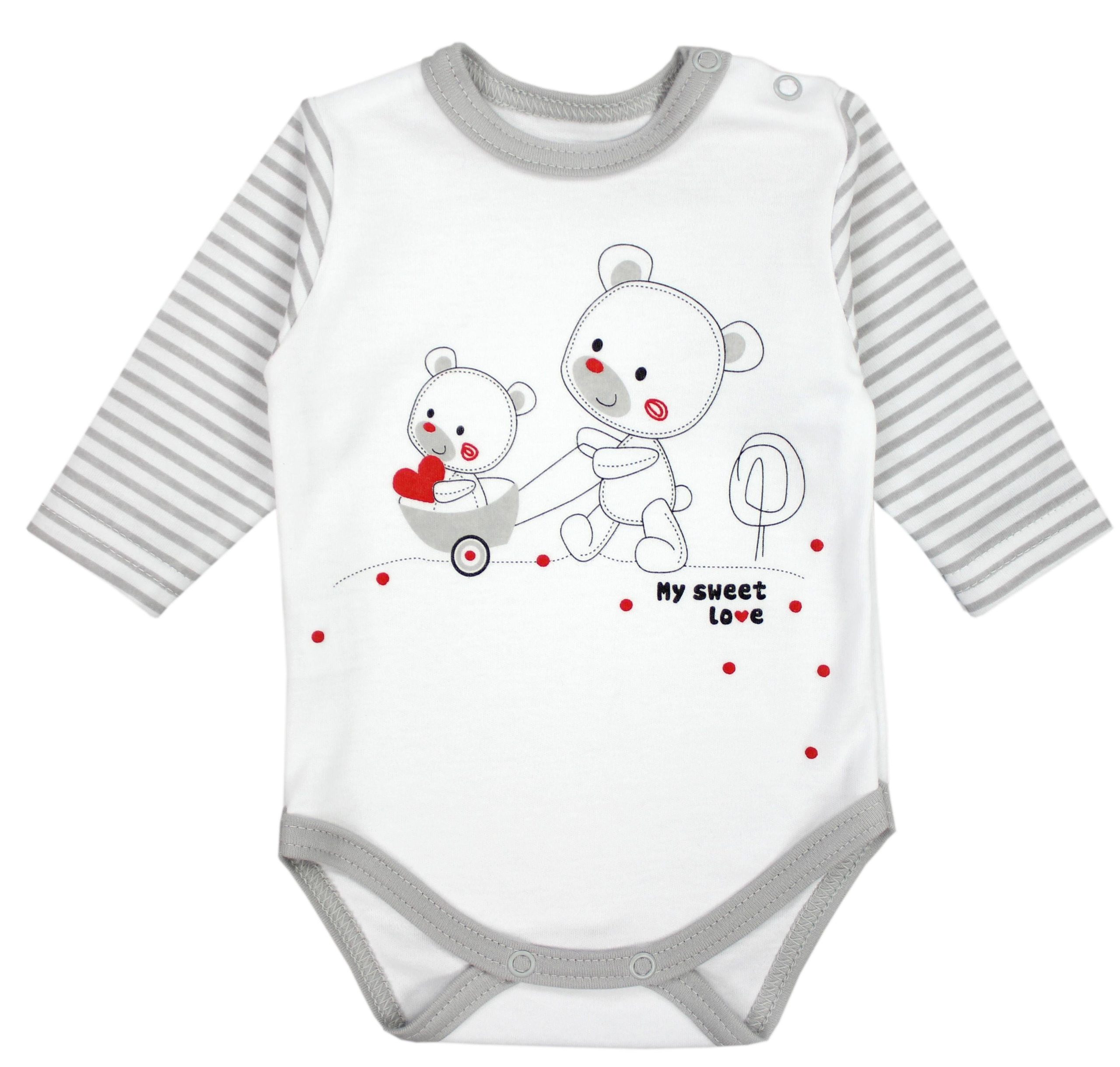 TupTam Baby Essentials Package - Unisex Long Sleeve Bodysuit, Pants & Hat Set