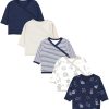 TupTam Wickelshirt TupTam Baby Jungen Langarm Wickelshirt Baumwolle 5er Set