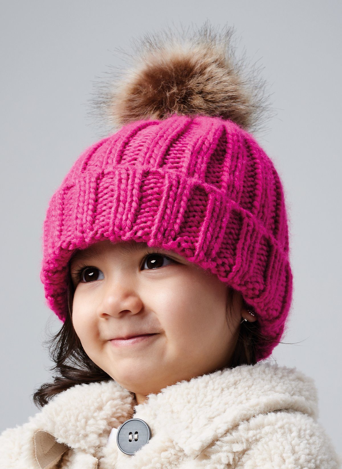 Beechfield Pom Pom Beanie: Warm Knit Hats for Kids & Adults Beechfield Pom Pom Beanie: Warm Knit Hats for Kids & Adults