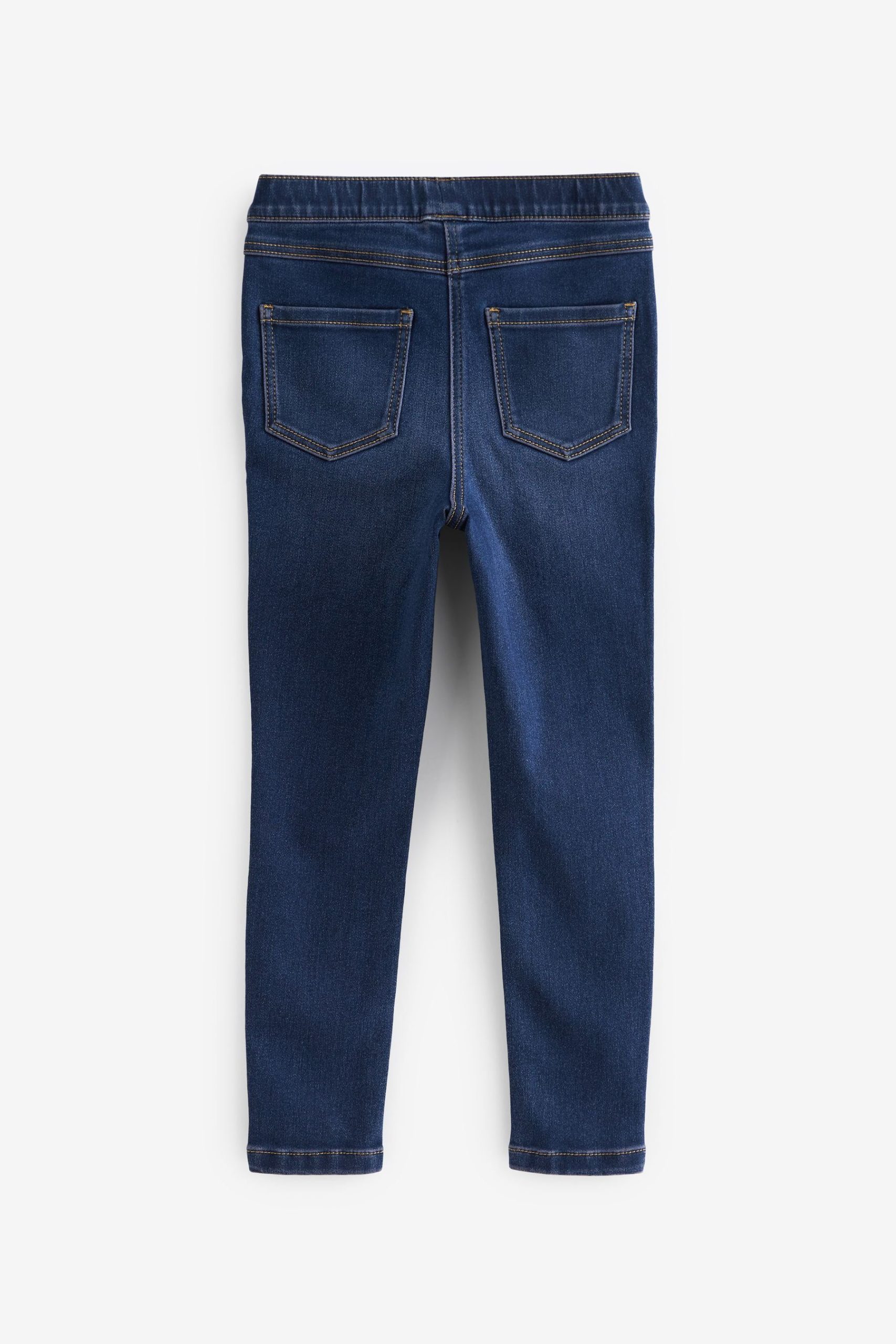 Next Girls' 2-Pack Jersey Denim Jegging Set - Black & Grey