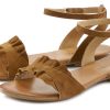 LASCANA Damen Sandalen: Sommerliche Eleganz aus Leder mit Blumen