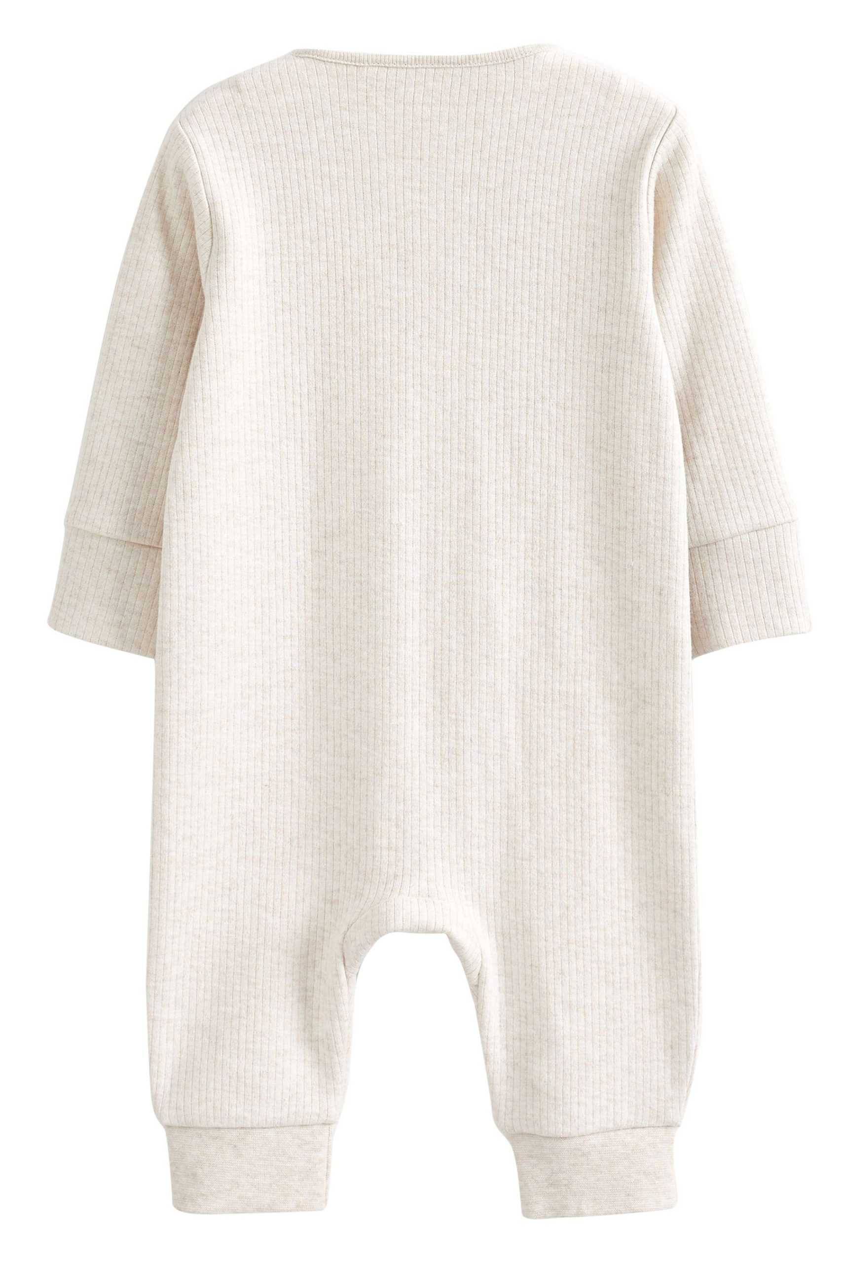 Next Baby Sleepsuits 3-Pack - Fleece & 2-Way Zip - Star Design