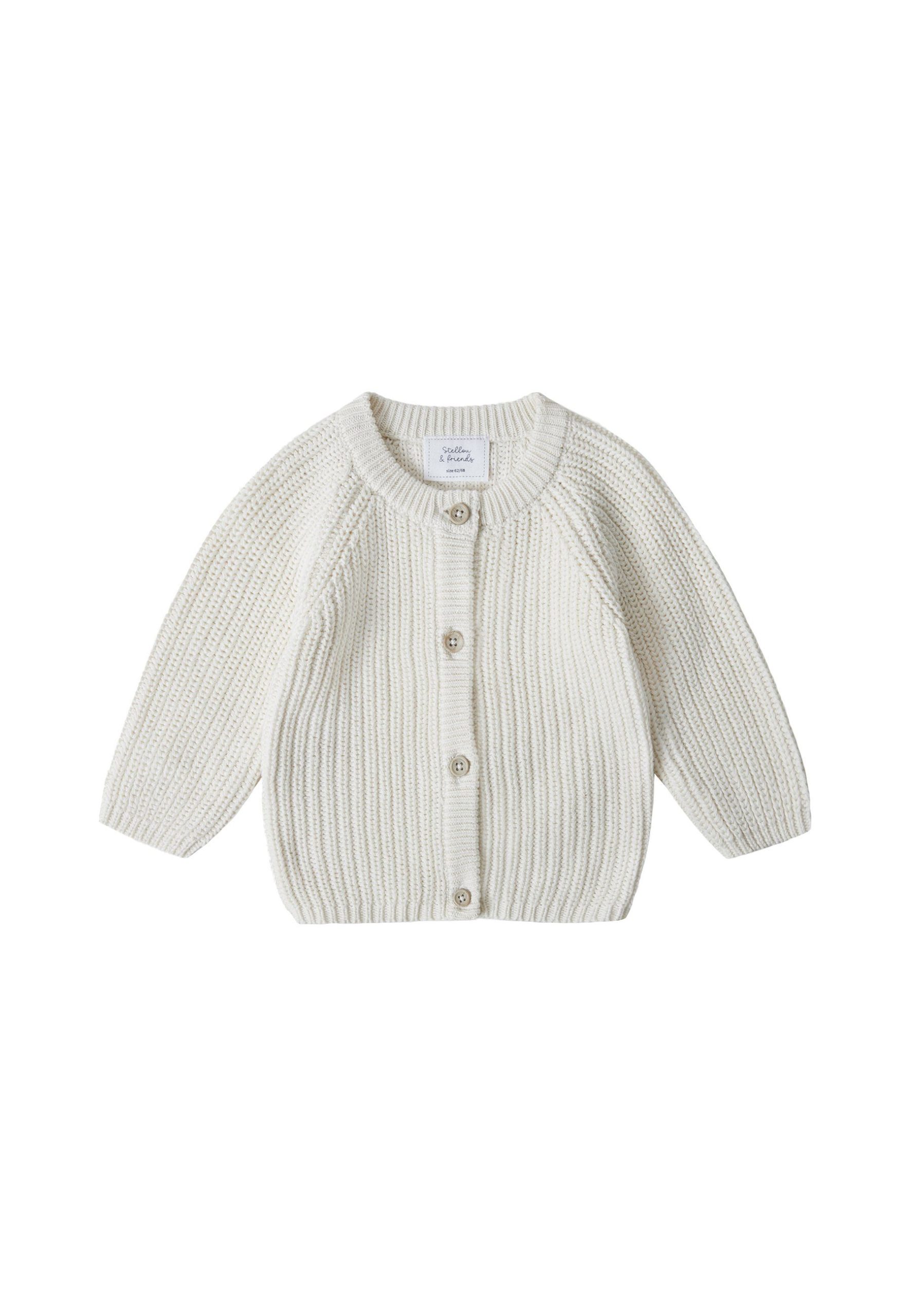 Stellou & Friends: Premium Cotton Cardigan - Natural Style for Little Ones