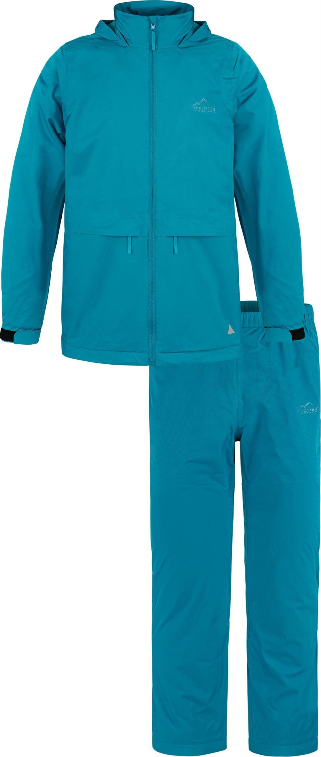 normani Kinder Regenanzug 2-Teilig - Regenjacke & Regenhose mit Fleecefutter