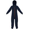 Gradnetz Jumpsuit Kinder Jungen Mädchen Overall Onesie Anzug Kids (1-tlg) Bio-Baumwolle - Kinnschutz - Kuschelig-weich - elastische Bündchen