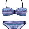 s.Oliver RED LABEL Bandeau Bikini - Ethnic Print & Adjustable Fit