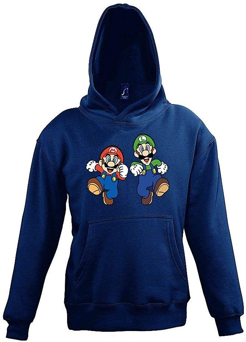 Youth Designz Mario & Luigi Kids Hoodie - Pullover - Gaming Pullover for Boys & Girls