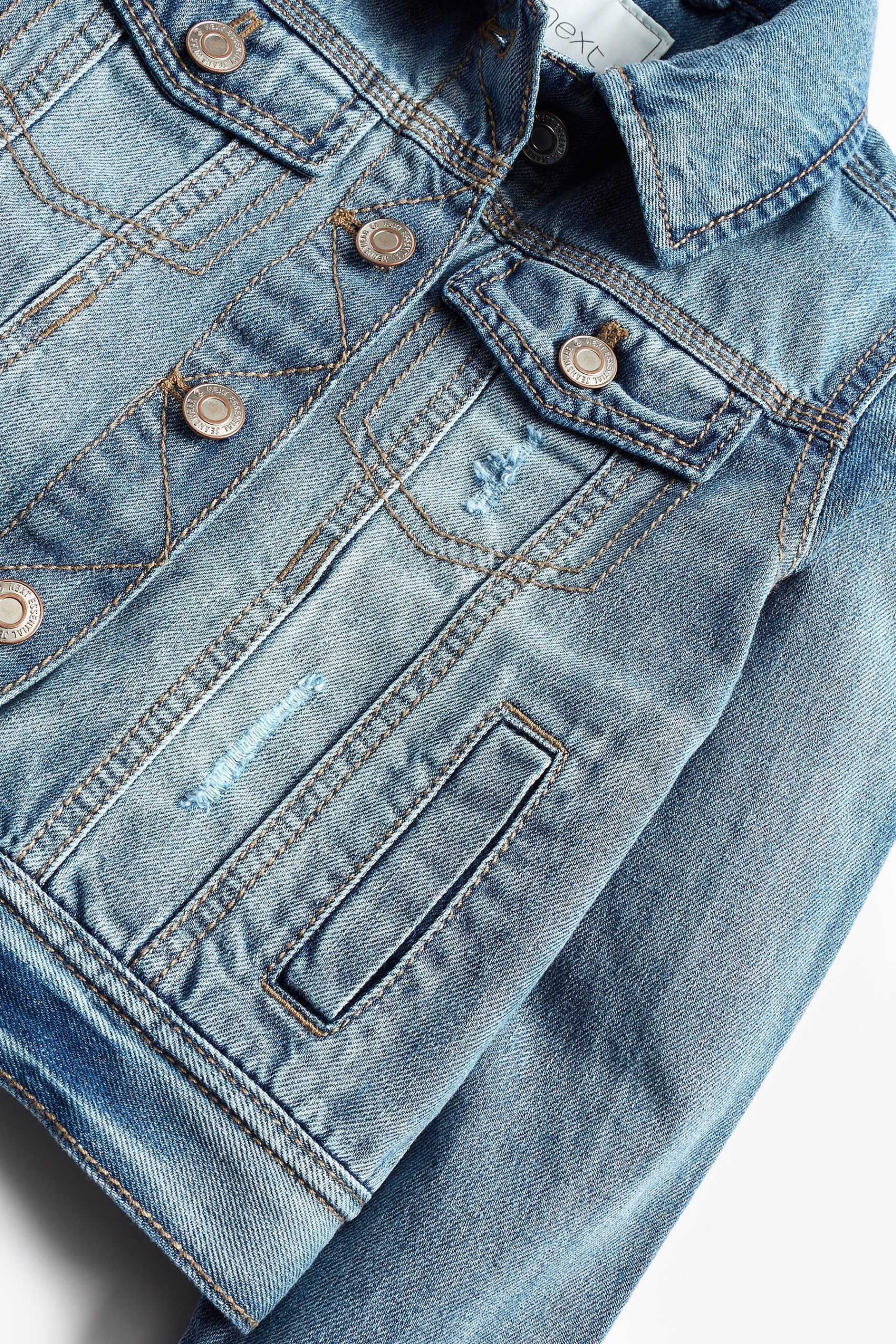 Next Denim Jacket - Regular Fit - Mid Blue/Blue Next Denim Jacket - Regular Fit - Mid Blue/Blue