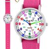 Pacific Time Children's Learning Quartz Watch - Interchangeable Strap & Fun Designs