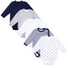 TupTam 5-Pack Baby Unisex Long Sleeve Bodysuit with Prints/Solids