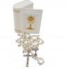 Perlenreis Rosary for First Communion with Case - Handcrafted Religious Keepsake