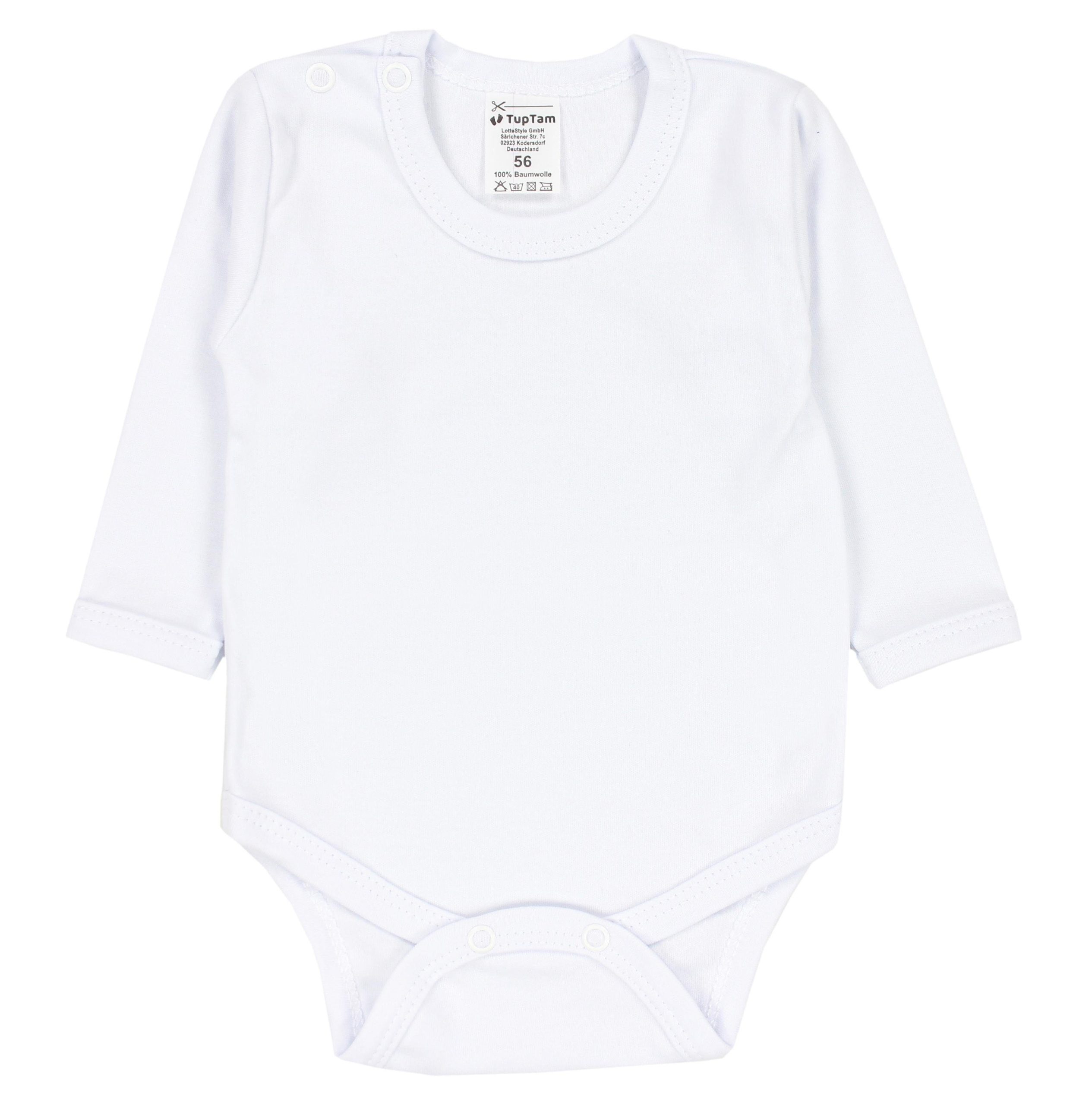 TupTam Langarmbody – TupTam Jungen Baby Body Langarm Unifarben 5er Pack