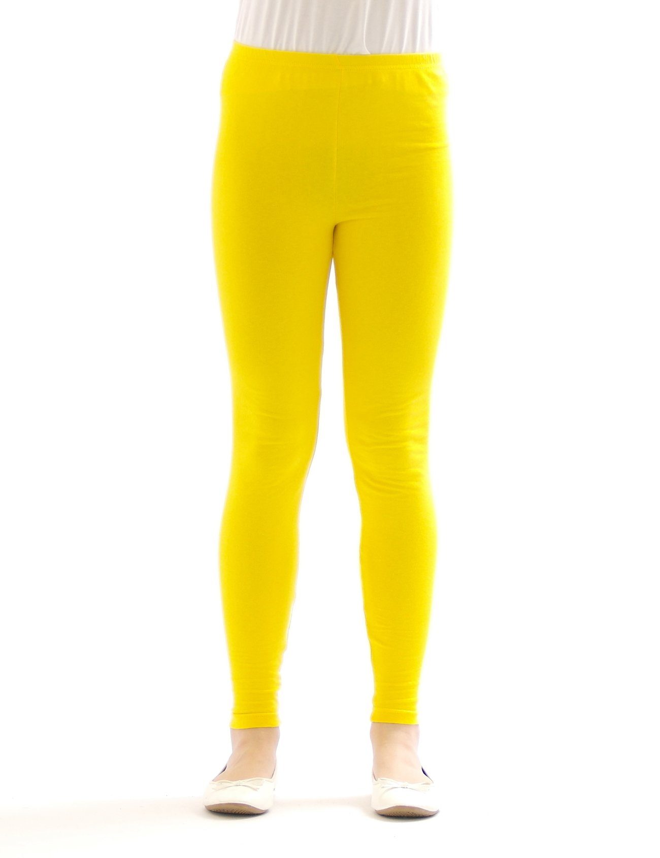 SYS Girl's Leggings: Opaque Cotton Blend - Wide Color Selection