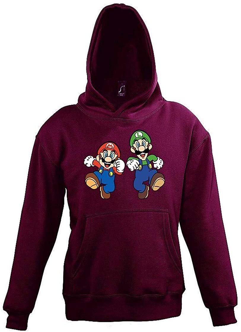 Youth Designz Mario & Luigi Kids Hoodie - Pullover - Gaming Pullover for Boys & Girls