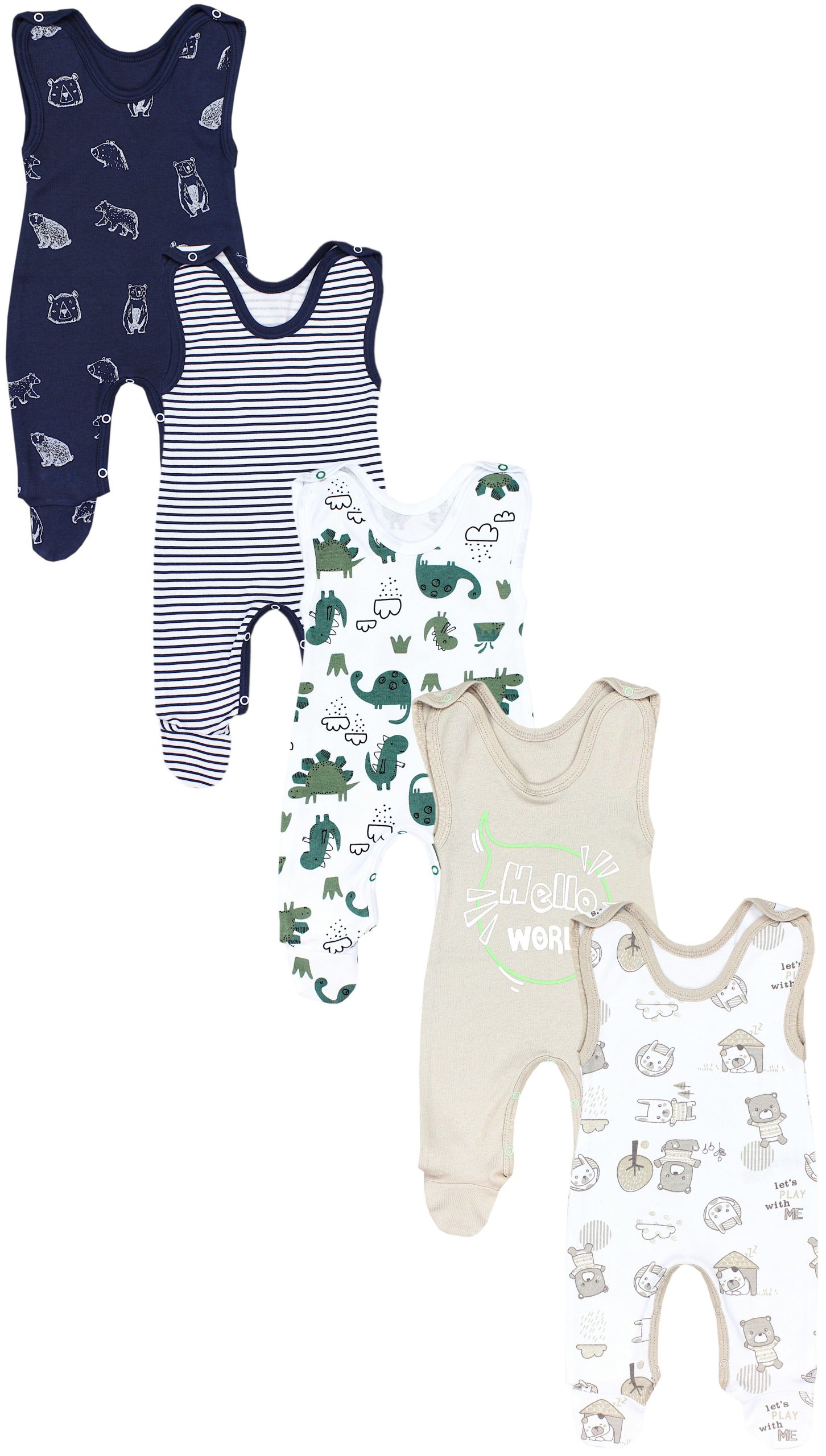TupTam Strampler TupTam Baby Unisex Strampler mit Aufdruck Spruch 5er Pack (5-tlg)