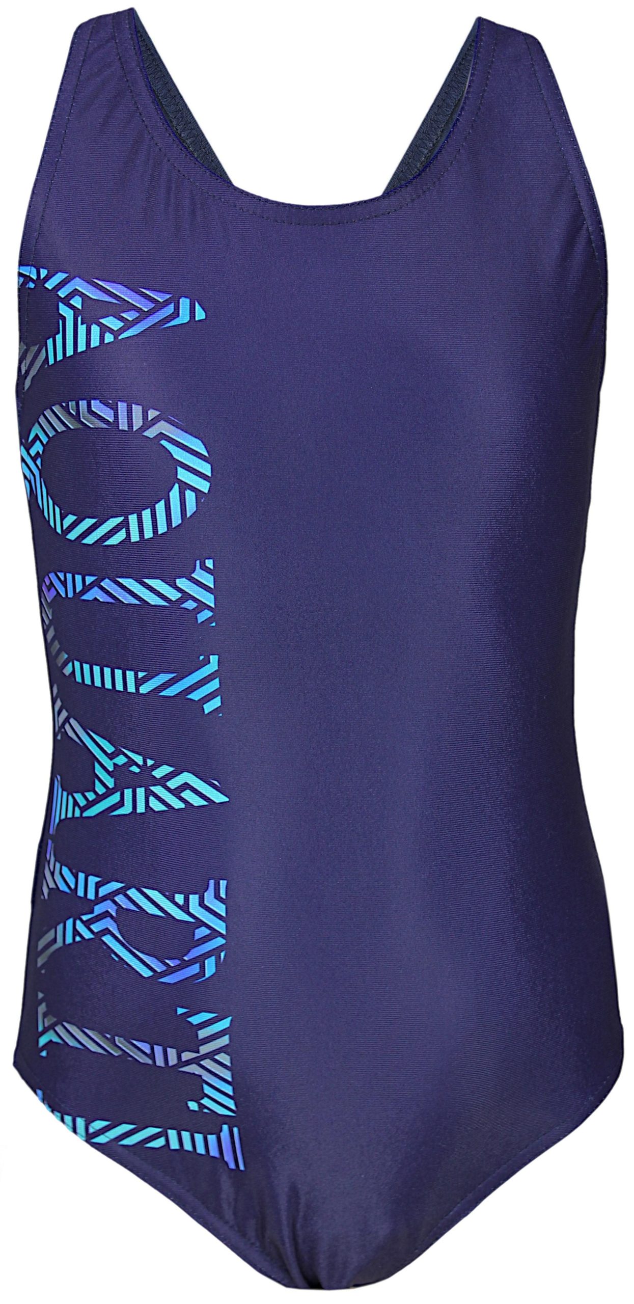 Aquarti Girl's Chlorine Resistant Swimsuit - Muscleback Design