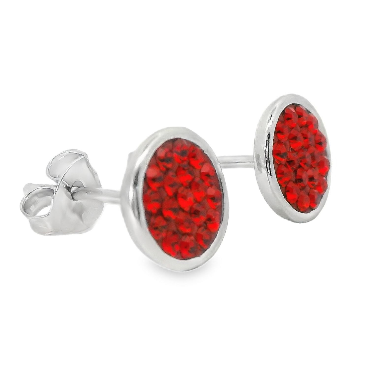 Impala Jessica Crystal Accent 925 Sterling Silver Earrings