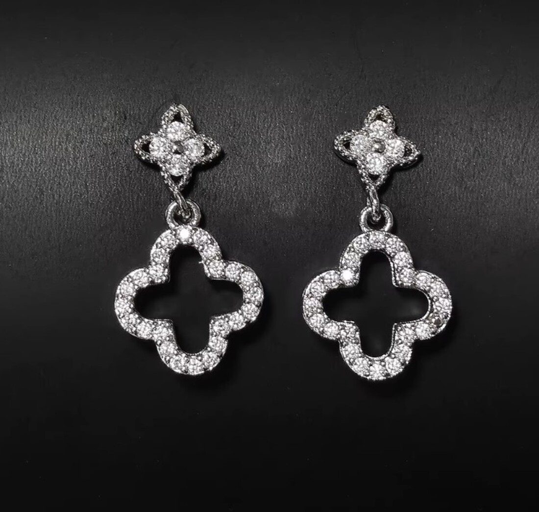 Lale Collection Clover & Bloom Earrings - Lucky Charm Gold & Green