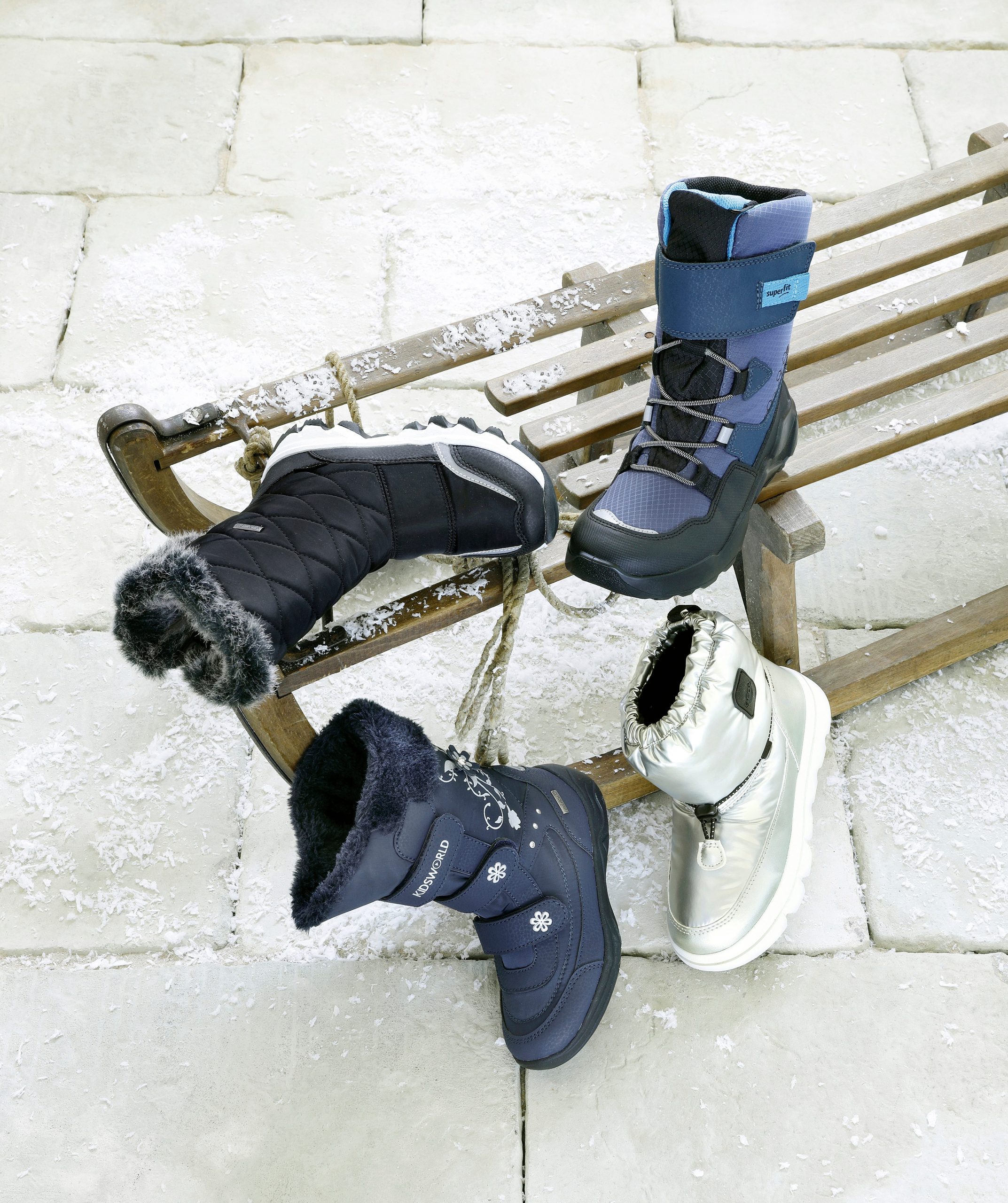 KIDSWORLD Randers Snowboots, Winterstiefele, Klettstiefele mit wasserabweisender Comfortex-Membrane KIDSWORLD Randers Snowboots, Winterstiefele, Klettstiefele mit wasserabweisender Comfortex-Membrane