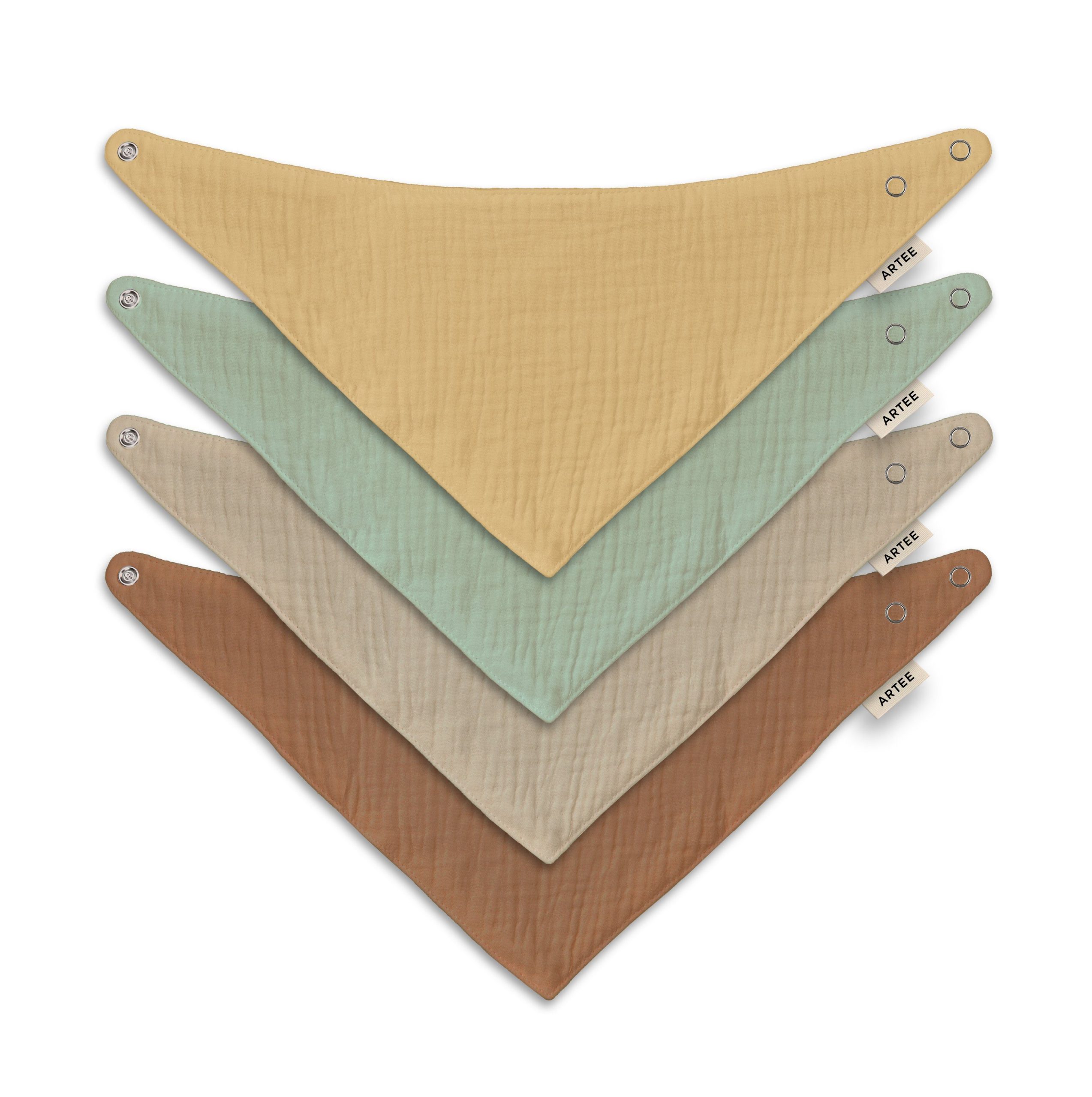 Artee Little Dutch Muslin Bib Set | Soft Organic Cotton Baby Bibs 0-18 Months