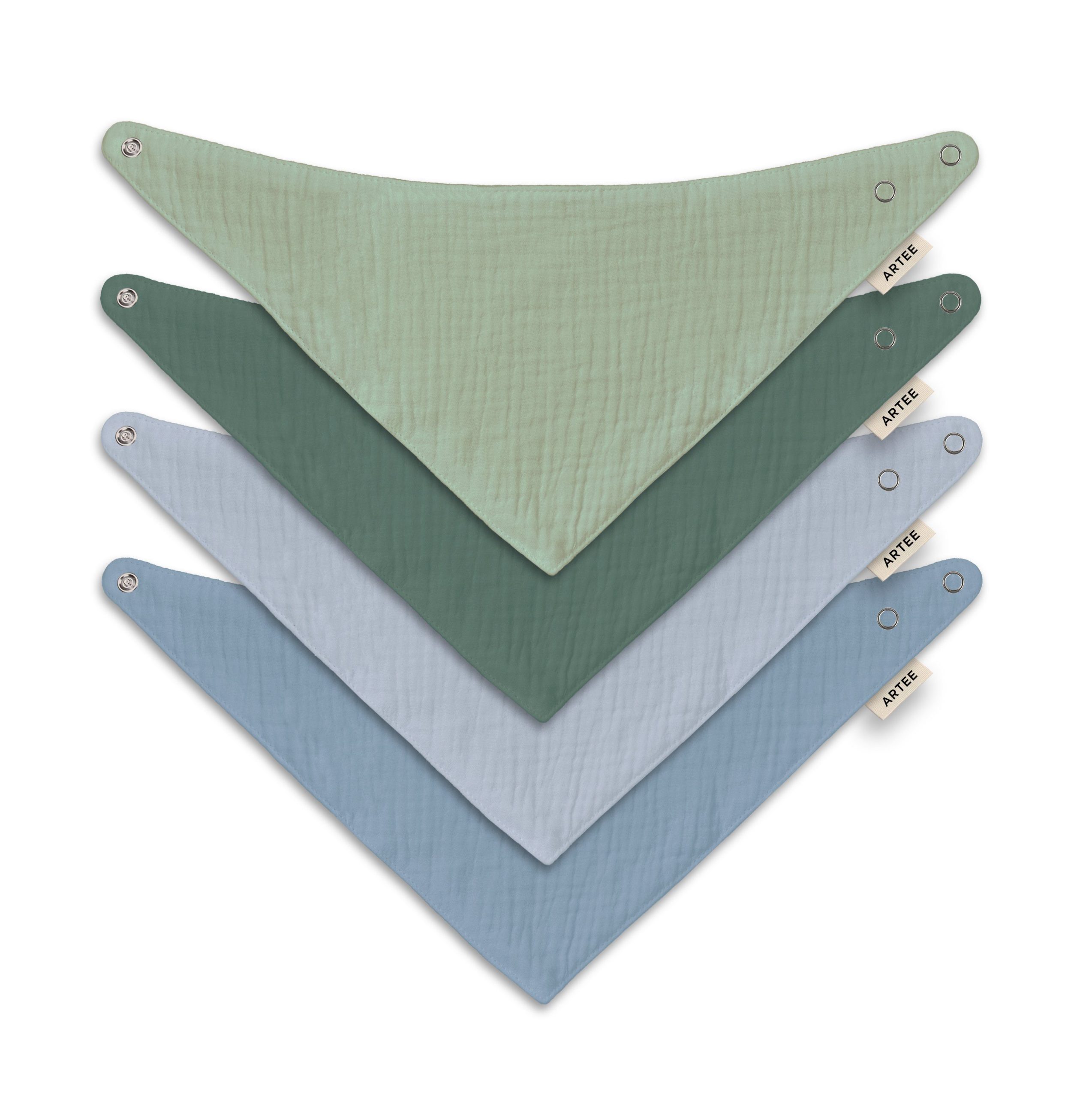Artee Little Dutch Muslin Bib Set | Soft Organic Cotton Baby Bibs 0-18 Months