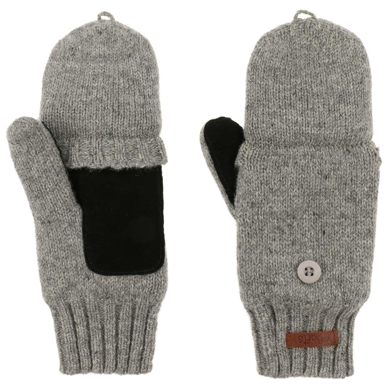 Barts Haakon Lambswool Gloves: Convertible Mittens & Fingerless Design Barts Haakon Lambswool Gloves: Convertible Mittens & Fingerless Design