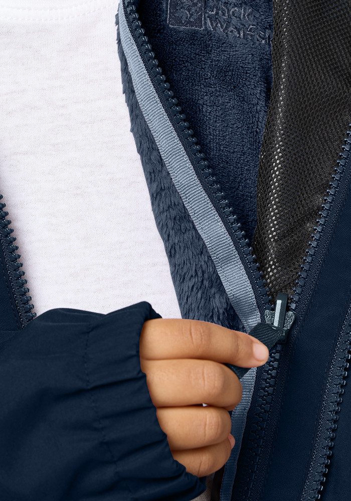 Jack Wolfskin Cosy Bear 3-in-1 Parka Girls - Waterproof & Warm Jack Wolfskin Cosy Bear 3-in-1 Parka Girls - Waterproof & Warm