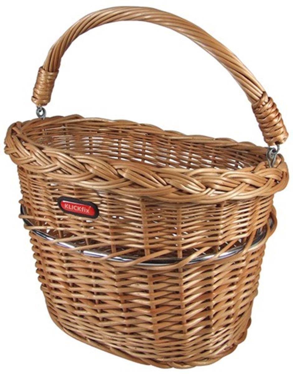 KlickFix Mini Weidenkorb - Wicker Bike Basket