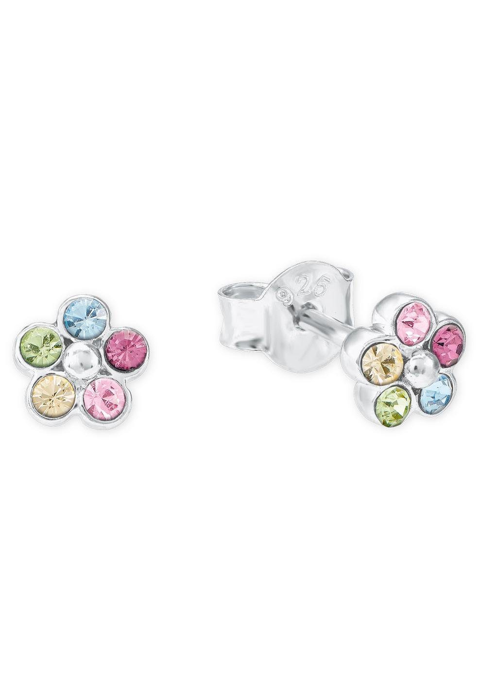 Swarovski Crystal Flower Stud Earrings for Children | Amore Design