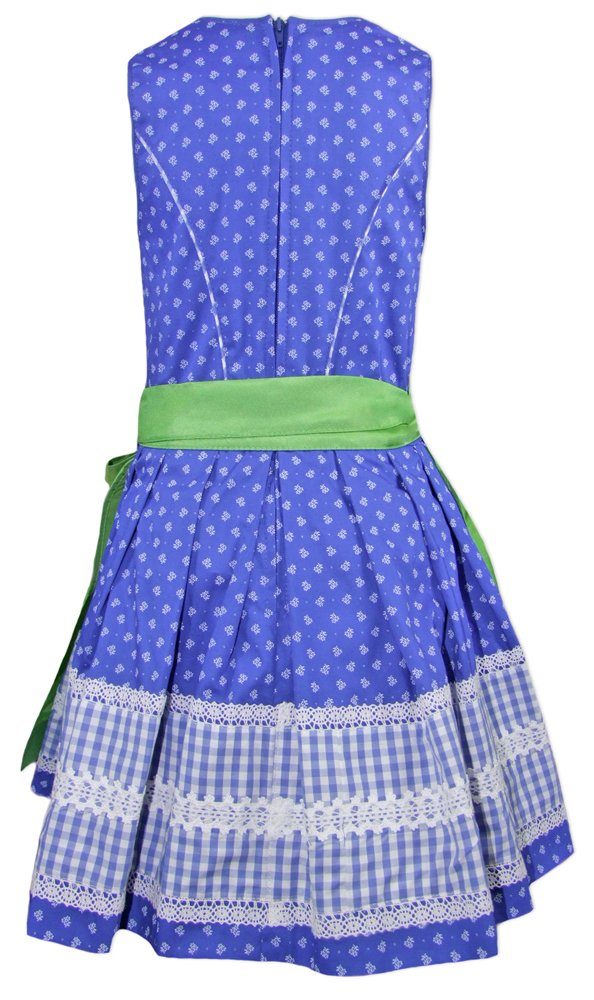Isar-Trachten 'Stefanie' Youth Dirndl - Blue & Green