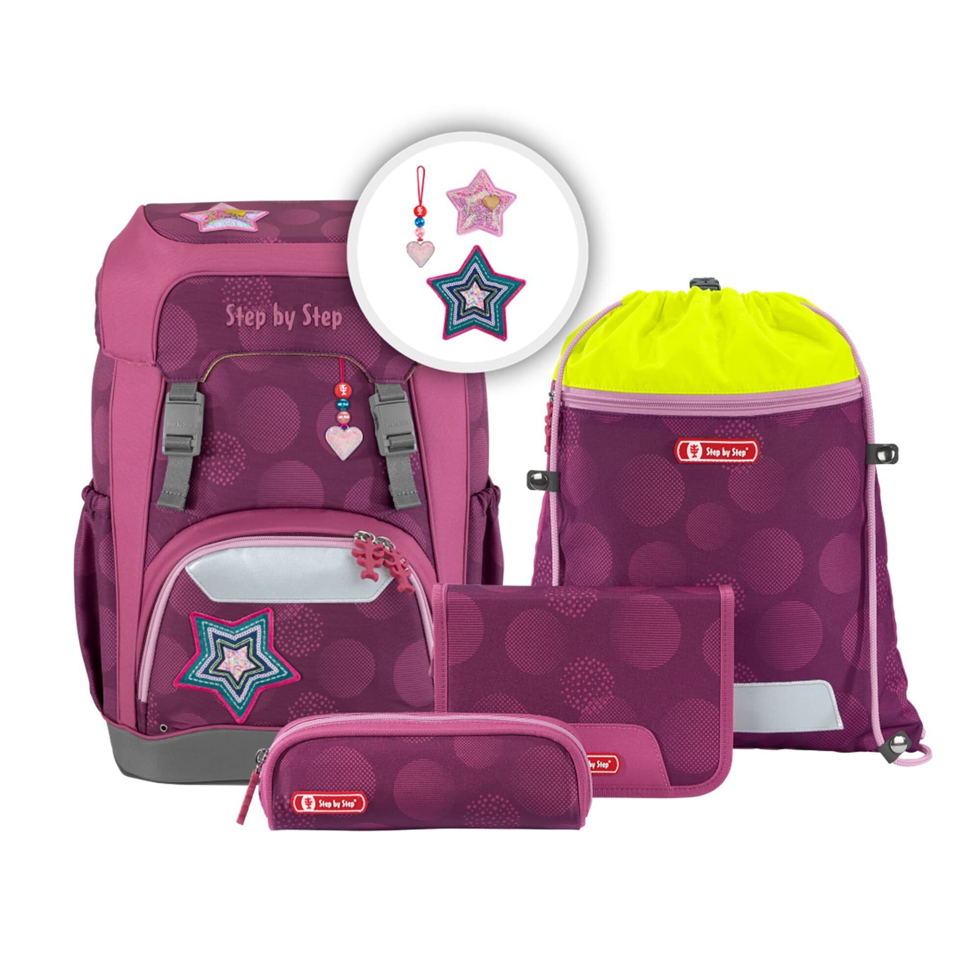 Step by Step Giant School Bag Set, 5-Piece (Backpack, Pencil Case, Sport Bag)
