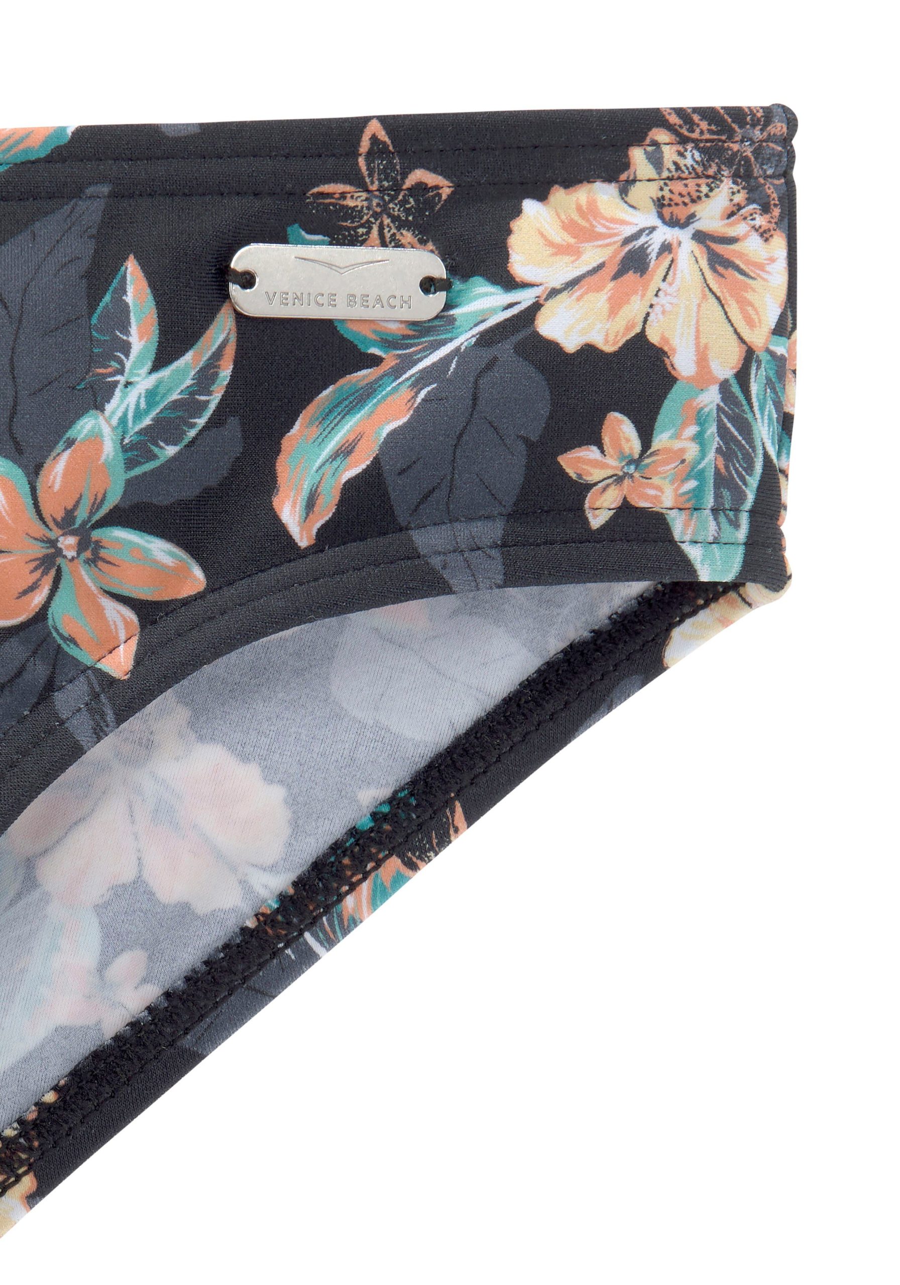 Venice Beach Bandeau Bikini - Tropical Print Girls Swimsuit (10-16)