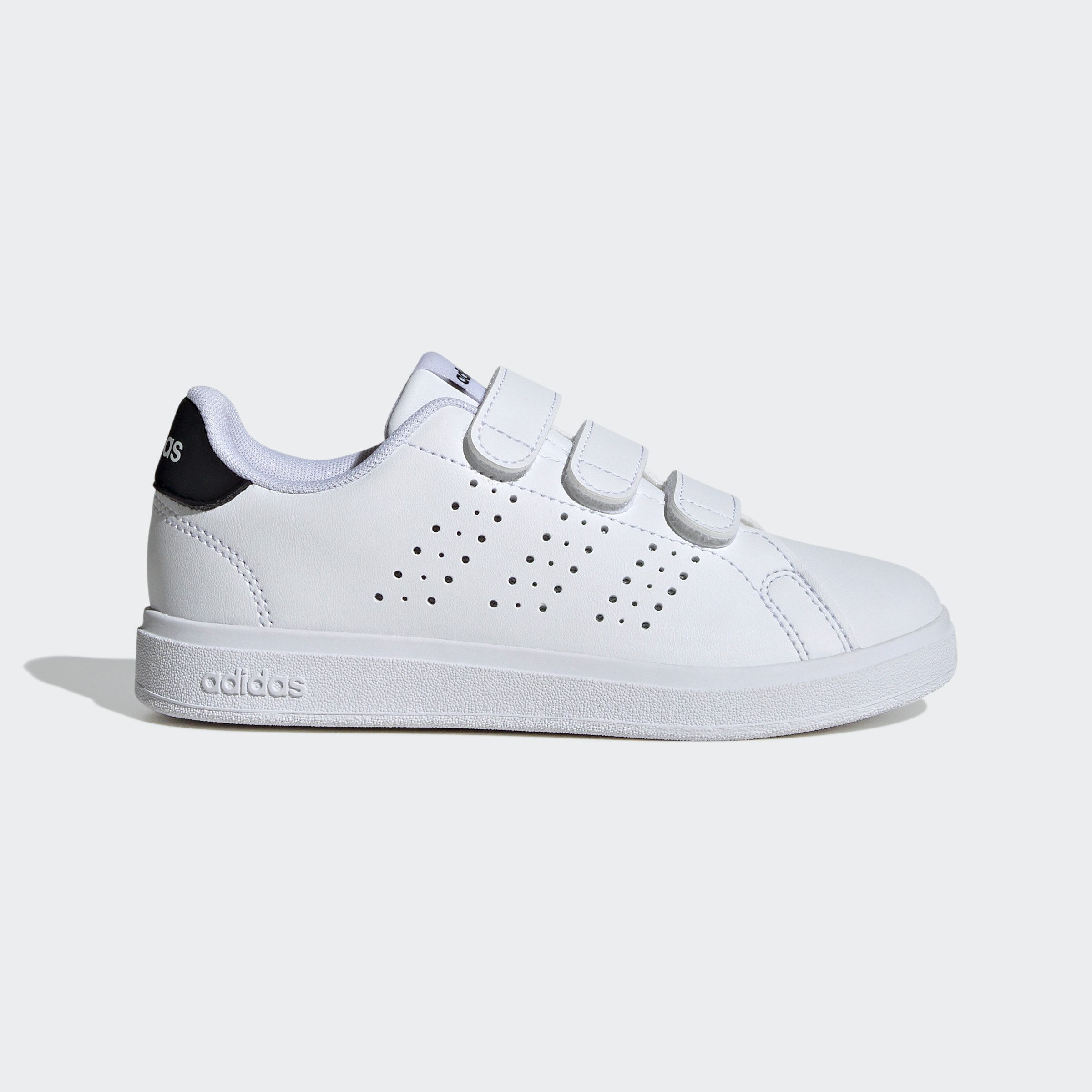 adidas Advantage Base 2.0 Kids Klettschuh: Inspired by Stan Smith Design