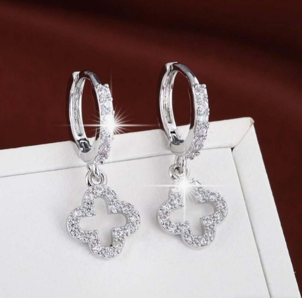 Lale Collection Clover & Bloom Earrings - Lucky Charm Gold & Green