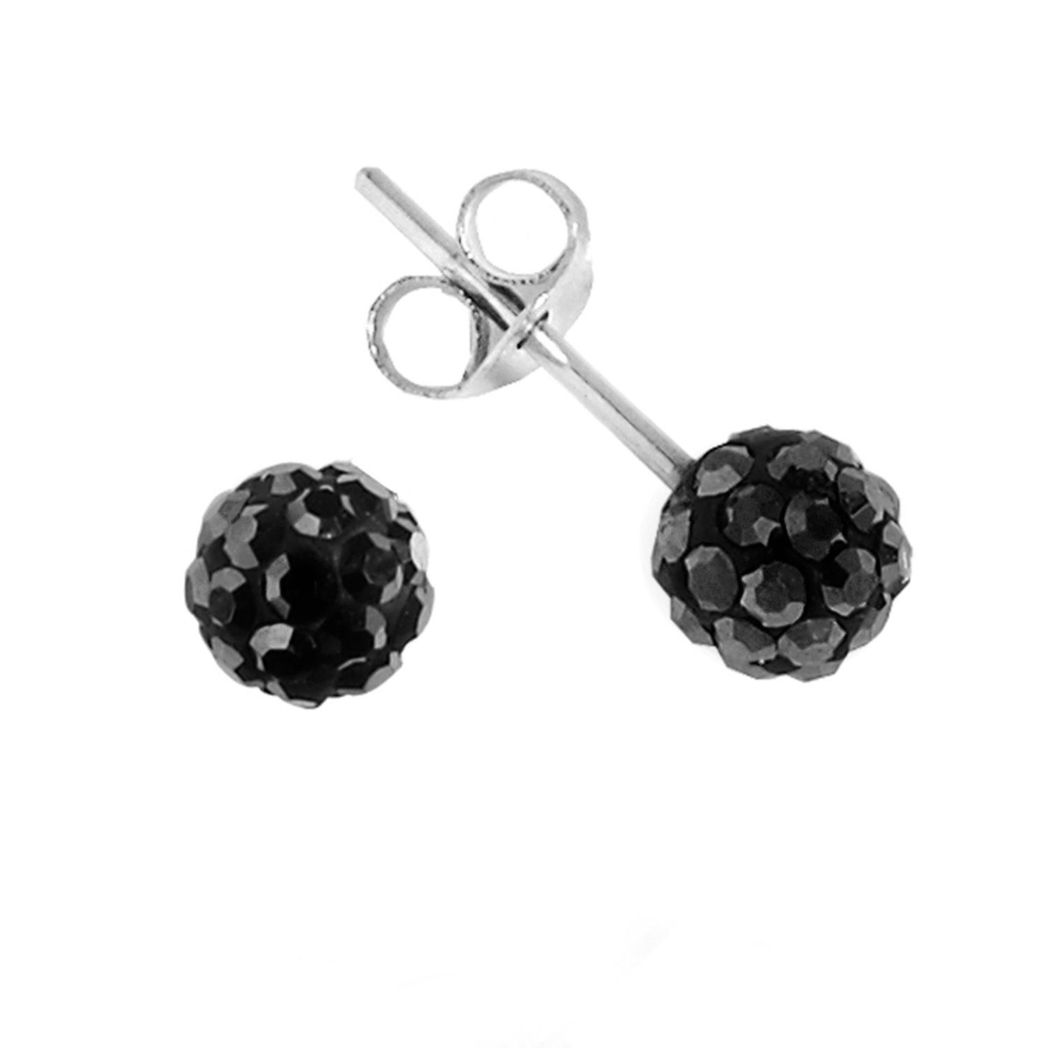 Impala Bonnie 925 Sterling Silver Crystal Stud Earrings