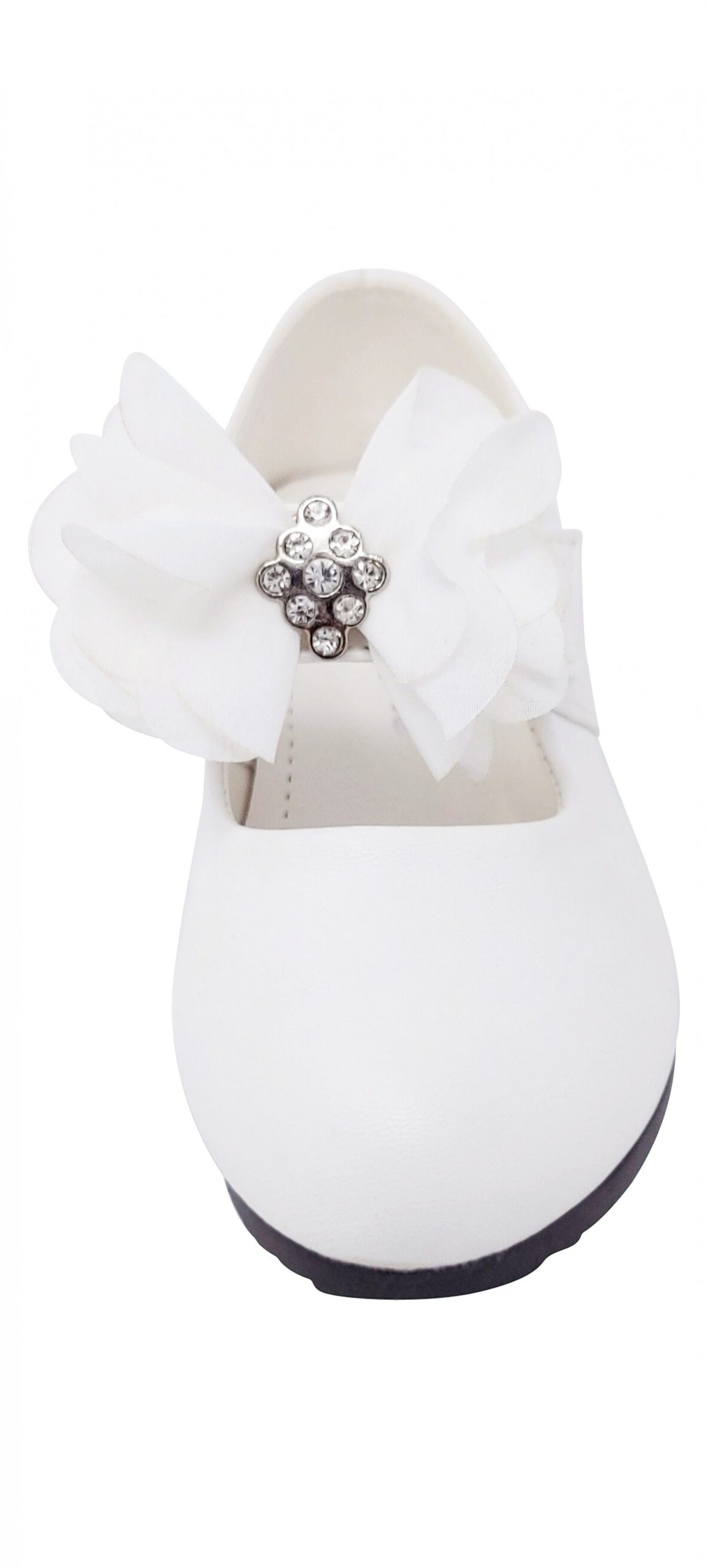 Family Trends Ballerina Shoe | Sparkling Tulle Bow | Kids Festive Dancewear